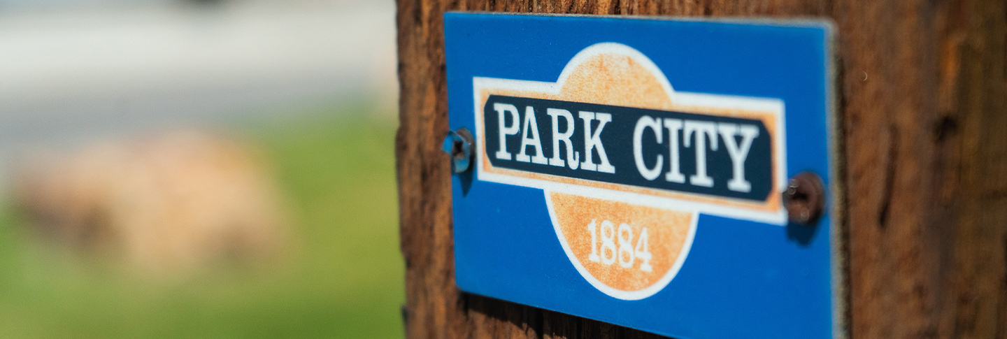 Park City Utah street sign