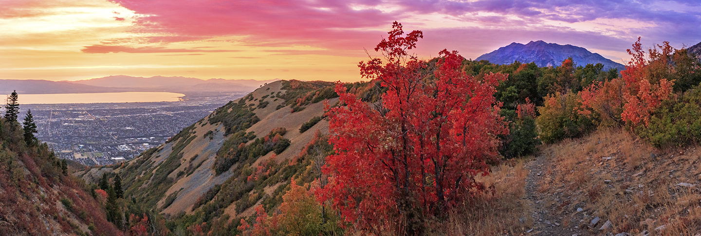 Utah mountains in autumn