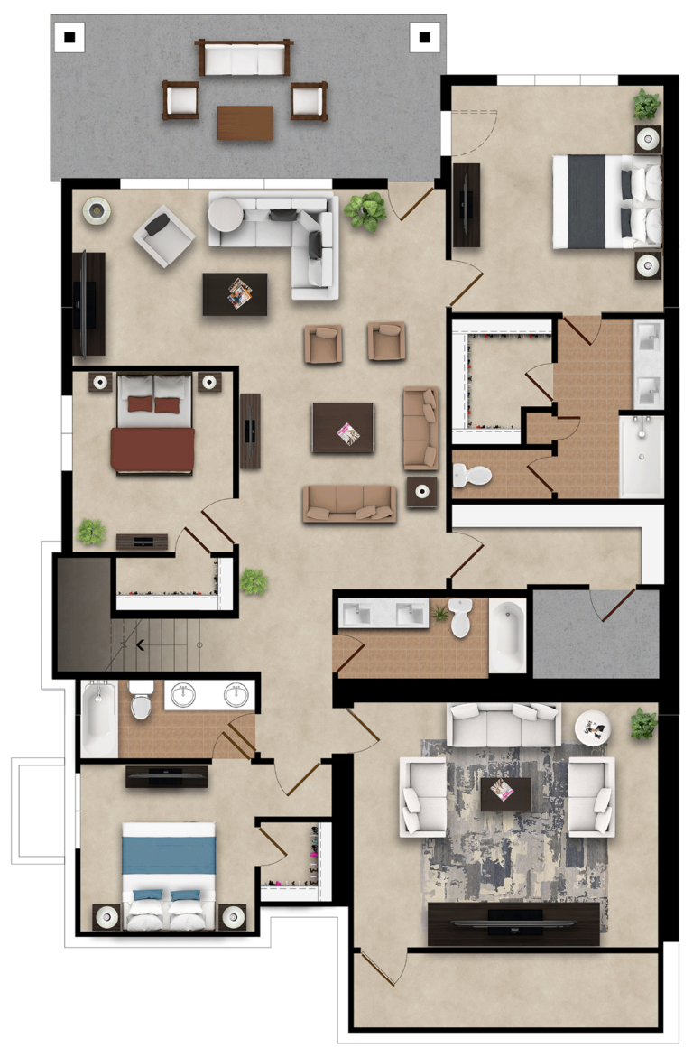 Skyline Twinhome Basement Option Shoreline Park City