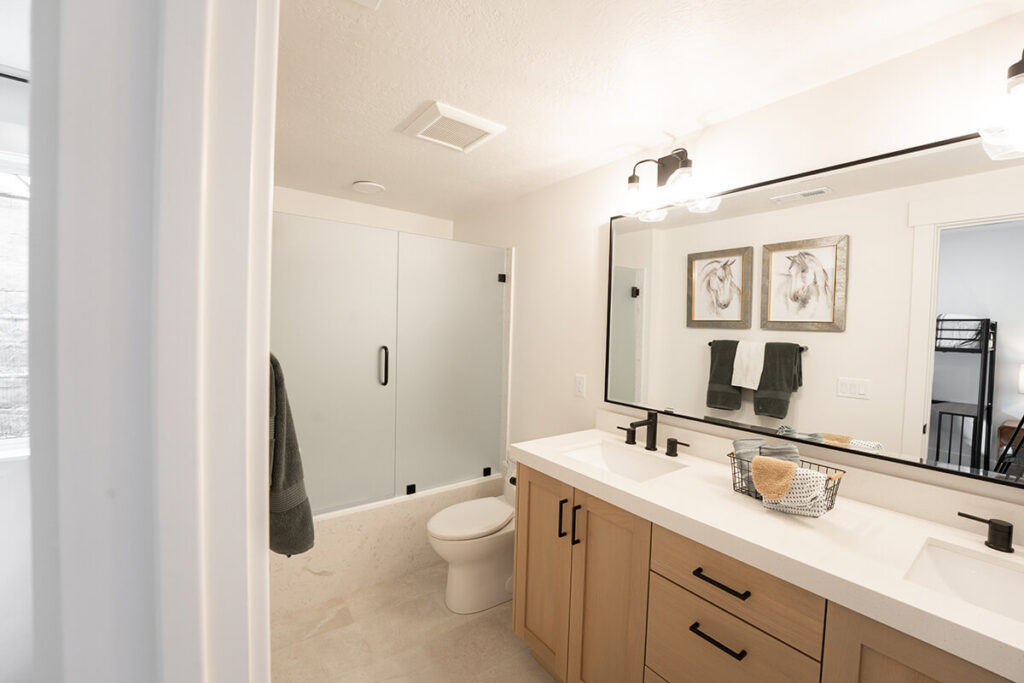 Shoreline Park City Utah Skyline Basement Bathroom