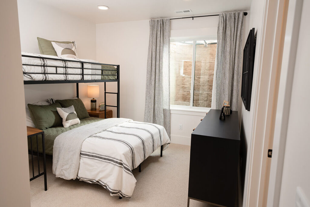 Shoreline Park City Utah Skyline Basement Bedroom