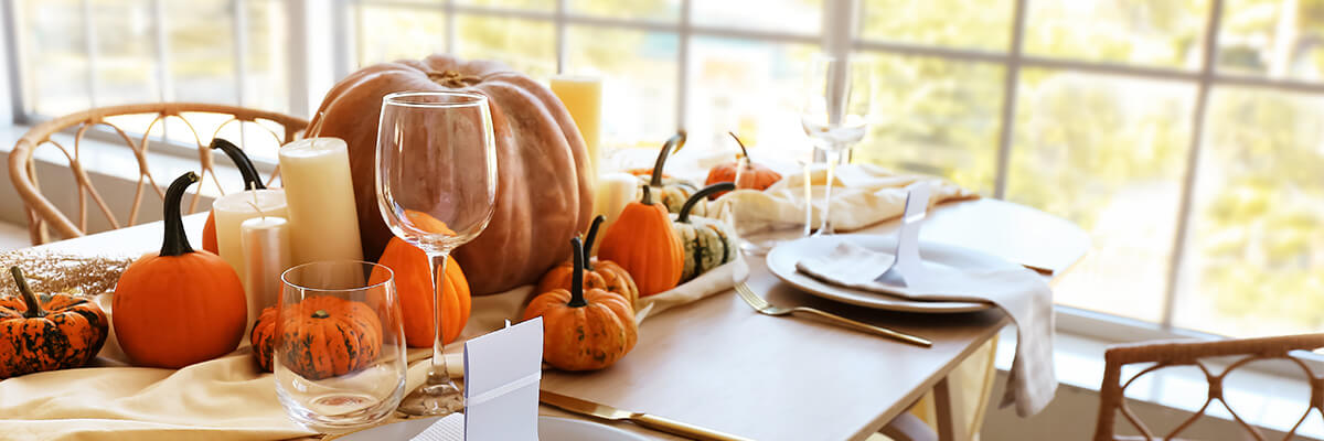 Thanksgiving themed place setting