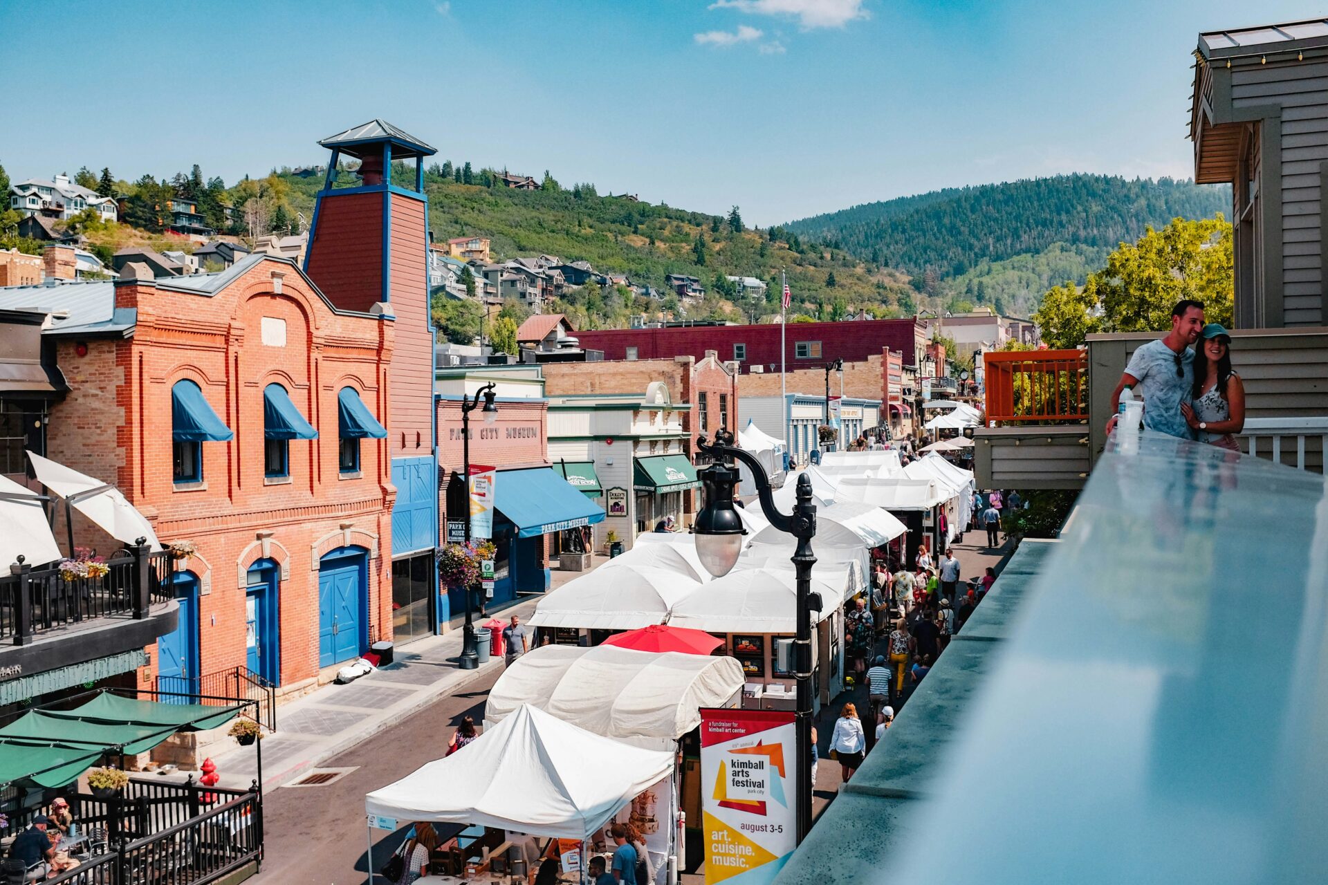 A rooftop view of downtown Park City