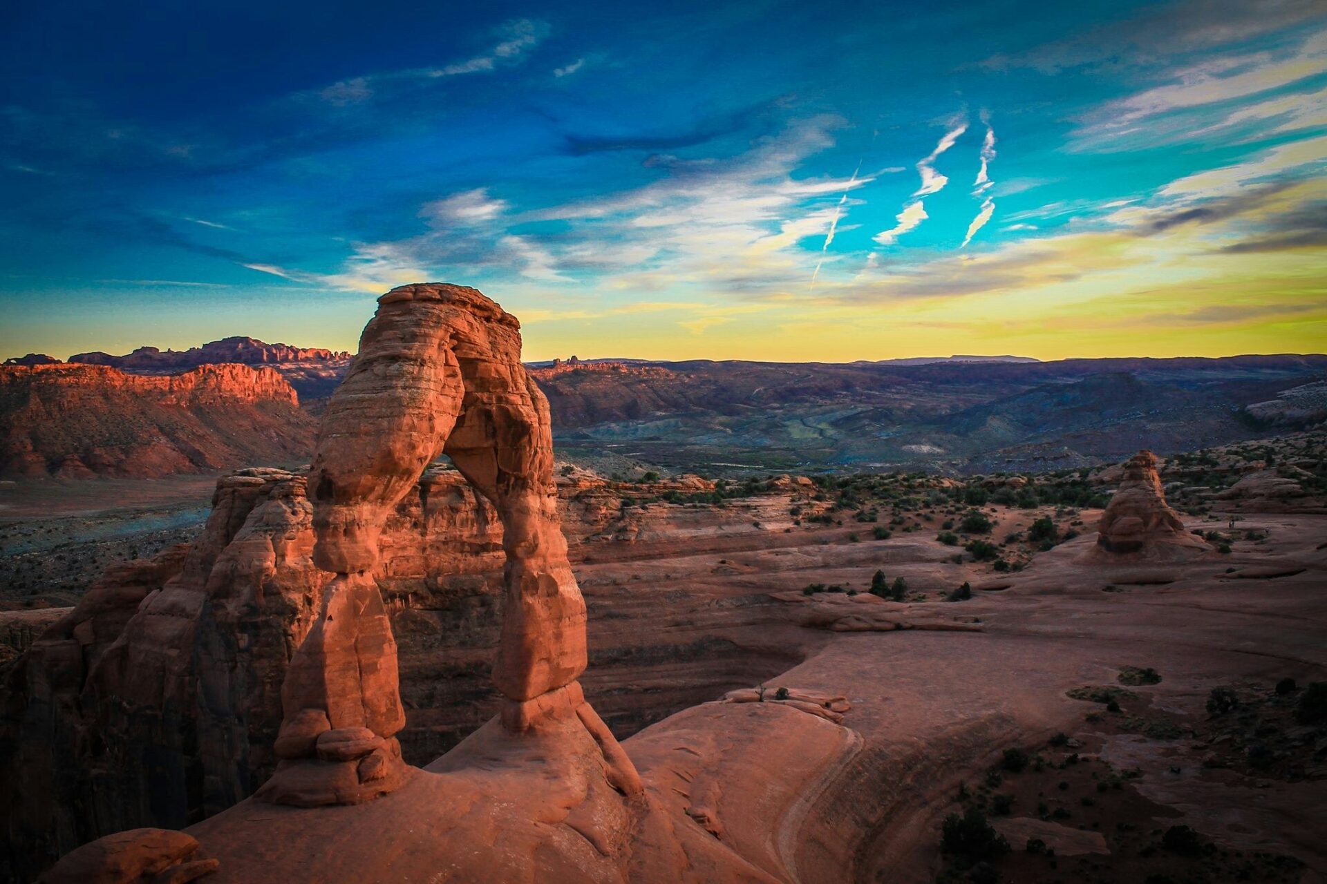 Arches National Park at sunrise